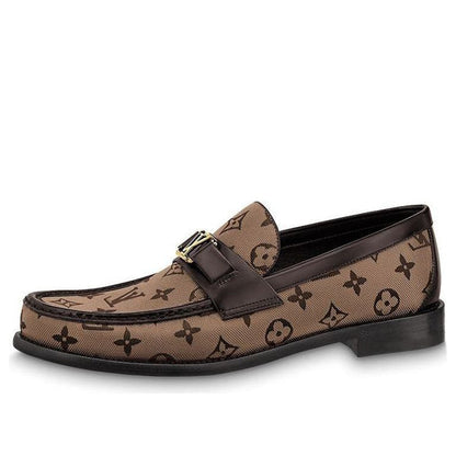 LOUIS VUITTON Major Loafer Shoes 'Brown Monogram' 1ABFK7