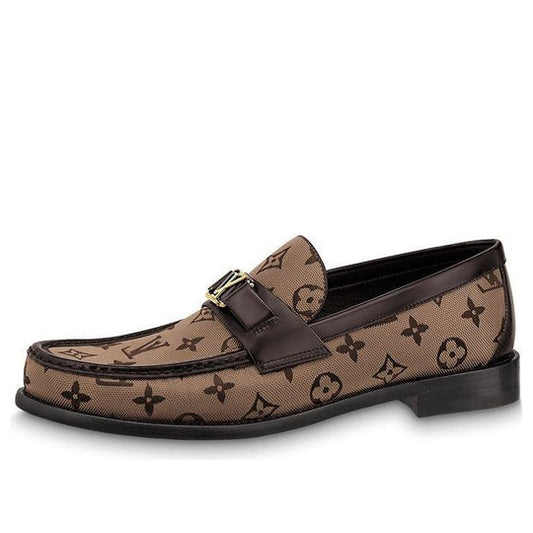 LOUIS VUITTON Major Loafer Shoes 'Brown Monogram' 1ABFK7