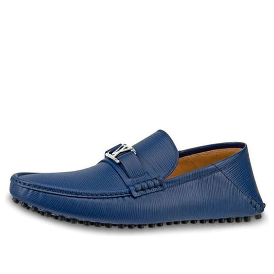LOUIS VUITTON Hockenheim Moccasin Shoes 'Blue EPI' 1A4TW2