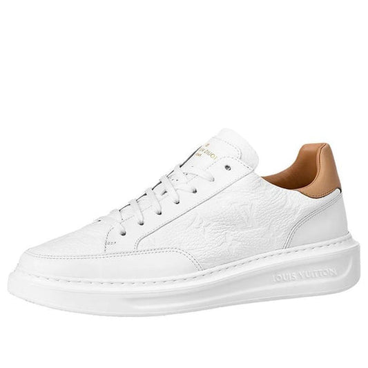 LOUIS VUITTON Beverly Hills Sneakers 'White Monogram with Caramel Collar' 1A8V3L