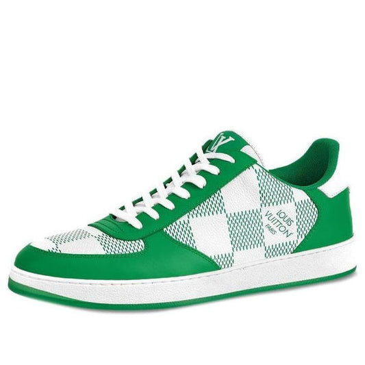 LOUIS VUITTON LV Rivoli Sneakers 'Green with Plaid' 1A9ZFK