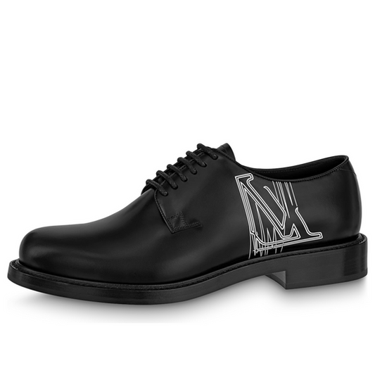 LOUIS VUITTON Voltaire Derby Shoes 'Black White' 1ABNC9