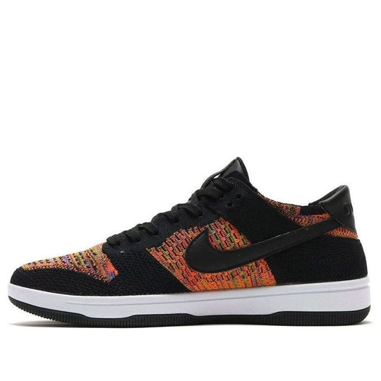 Nike Dunk Low Flyknit 'Black Flyknit Orange' 917746-002