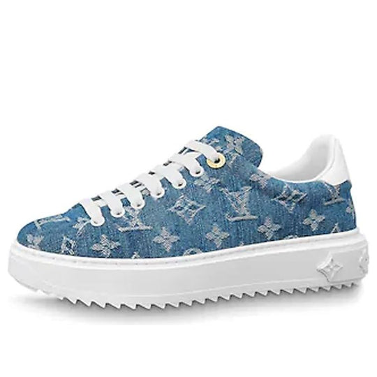 (WMNS) LOUIS VUITTON Time Out Sneakers Denim-Blue 1A7RB0