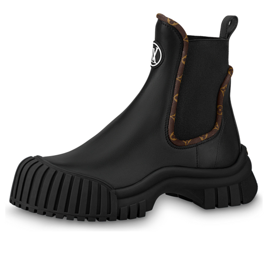 (WMNS) LOUIS VUITTON Ruby Flat Ankle Boots 'Black' 1AB0FO
