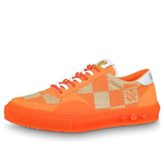 LOUIS VUITTON Ollie Sneakers 'Orange Plaid Monogram' 1A8Q4O
