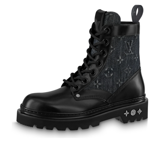 LOUIS VUITTON Fat Ranger Boots 'Black with Monogram' 1AANTF