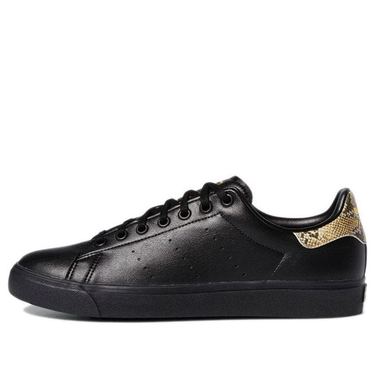 adidas originals Stan Smith Vulc Cozy Wear-Resistant Fashion Low Top Casual Skate Shoes Unisex Black GY4934