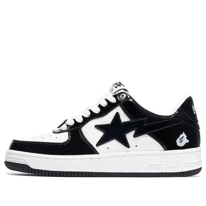 (WMNS) A BATHING APE Bape Sta 'Black White' 1I70-291-001-BLACK