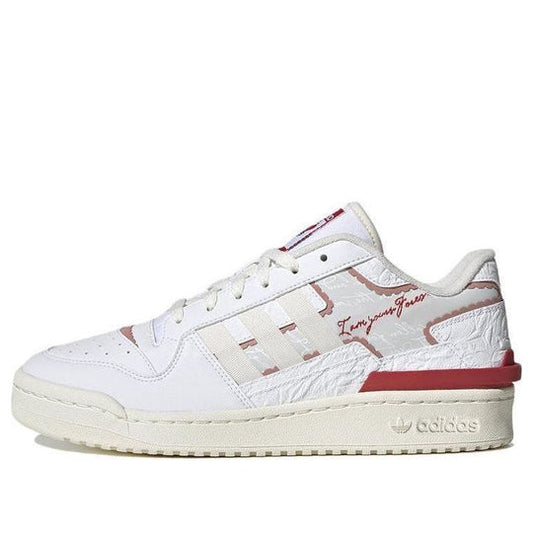 (WMNS) adidas originals FORUM Exhibit Low 2 'White Red' IE7996