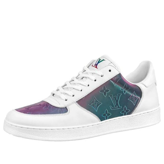 LOUIS VUITTON Rivoli Sneakers 'White with Shell Shine Monogram' 1A99N7