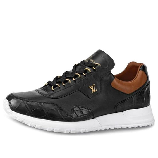 LOUIS VUITTON LV Run Away Sneakers 'Black Brown Gold' 1A5EK8