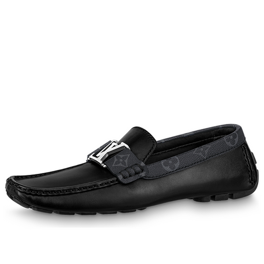 LOUIS VUITTON Monte Carlo Moccasin Shoes 'Black' 1A8F78