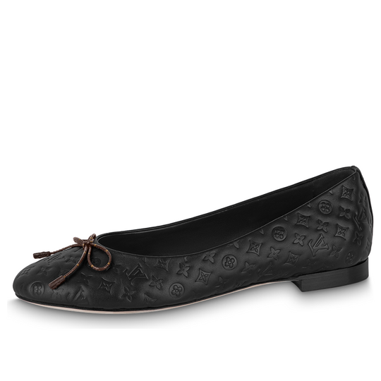 (WMNS) LOUIS VUITTON LV Nina Flat Ballerina Shoes 'Black Monogram' 1ABHB3