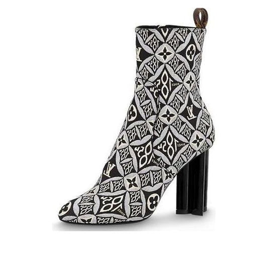 (WMNS) LOUIS VUITTON Silhouette Heelas 'Black Sophisticated Monogram' 1A8KN7