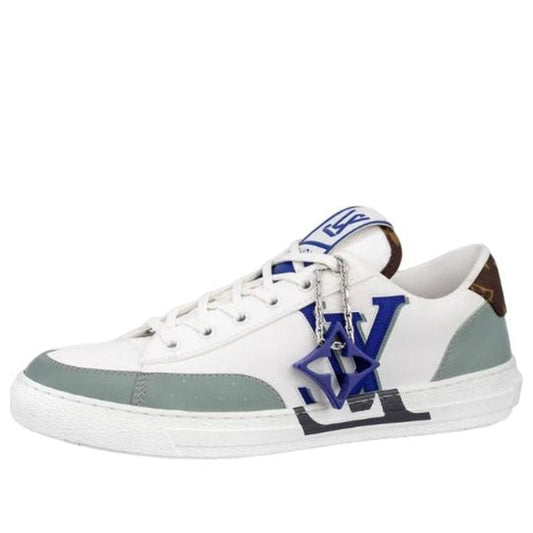 LOUIS VUITTON Charlie Sneakers 'White Green Blue' 1ABYVN
