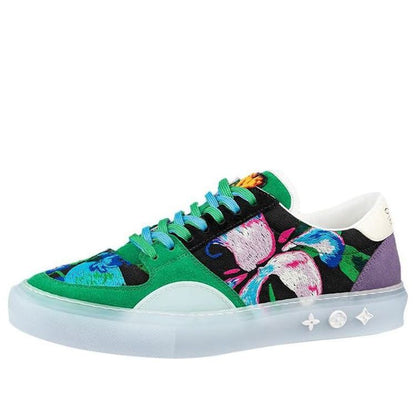 LOUIS VUITTON Ollie Sneakers 'Green Paint Style' 1A9JIZ