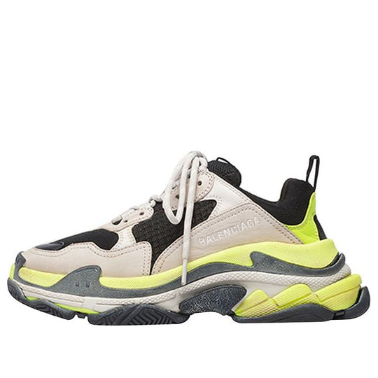 (WMNS) Balenciaga Triple S Trainer 'Grey Yellow Fluo' 524039W09OH1293