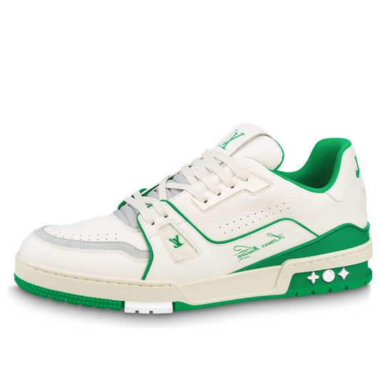 LOUIS VUITTON LV Trainers 'White Green' 1ABNIS