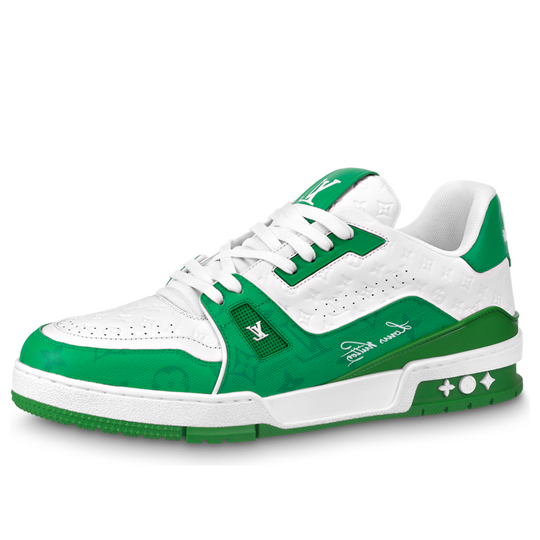 LOUIS VUITTON LV Trainers 'White Green' 1AANFY