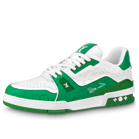 LOUIS VUITTON LV Trainers 'White Green' 1AANFY