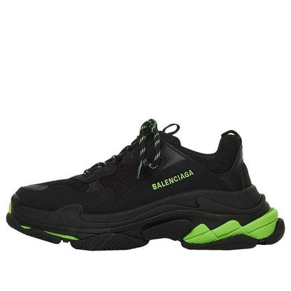 Balenciaga Triple S Sneaker 'Black Flou Green' 536737W3BK11035