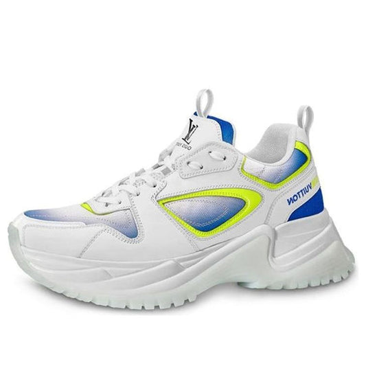 LOUIS VUITTON Run Away Pulse Sneakers 'White Blue Neon Yellow' 1A5YL6