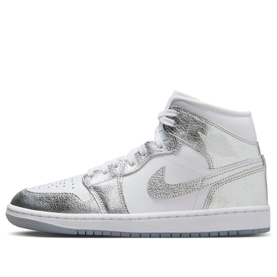 (WMNS) Air Jordan 1 Mid SE 'Metallic Silver' FN5031-100