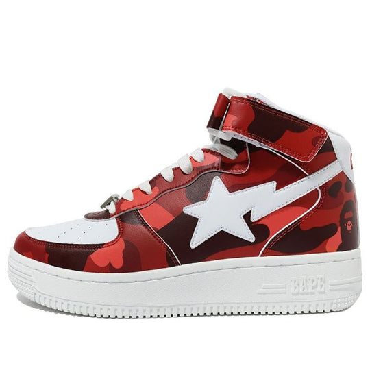 A BATHING APE Bape Sta Mid 'Red' 1G80-191-008-ROSE