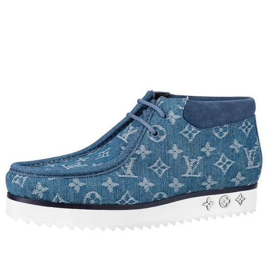 LOUIS VUITTON Mods Ankle Boots 'Denim Monogram' 1A8JTE