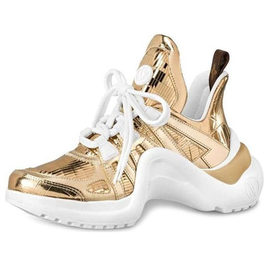 (WMNS) LOUIS VUITTON LV Archlight High-top Sport Shoes Gold 1A87R8