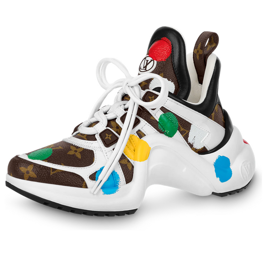 (WMNS) LOUIS VUITTON x YK Academy Archlight Sneakers 'White with Colorful Dots' 1AB9RC