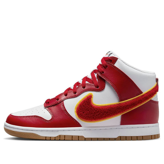 Nike Dunk High 'Chenille Swoosh - Gym Red' DR8805-101