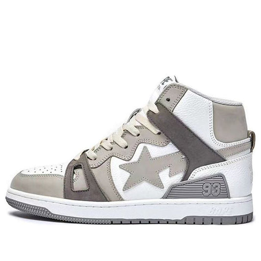 A BATHING APE Bape Sta 93 Hi 'Grey White' 1I20-291-011-GW