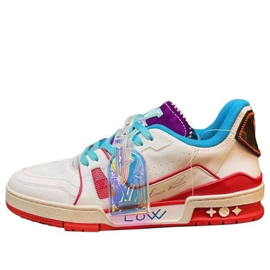 LOUIS VUITTON Trainer Upcycling Sneakers 'White Blue Purple for China' 1A9DAQ