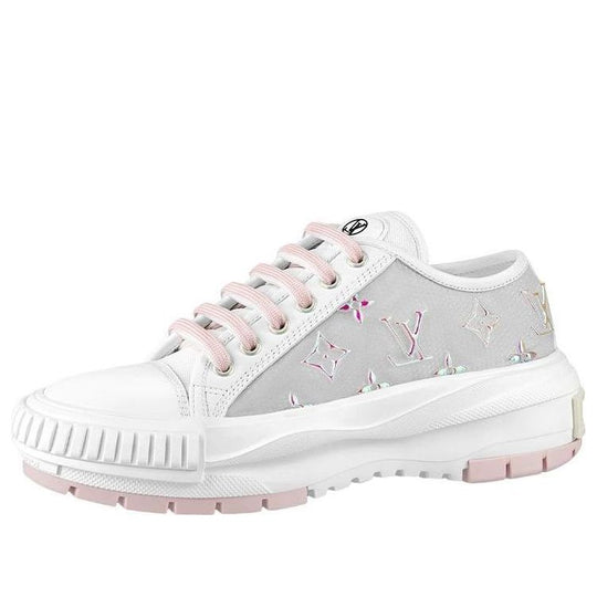 (WMNS) LOUIS VUITTON LV Squad Sneakers 'White Grey Pink' 1AA15L