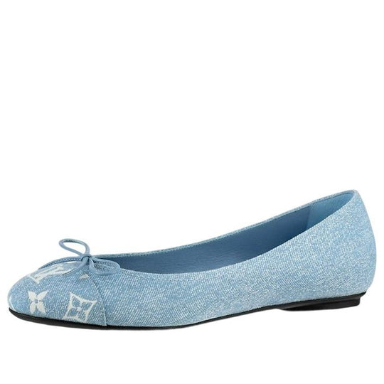 (WMNS) LOUIS VUITTON Pool Pillow Ballet Shoes 'Blue with Tip Monogram' 1AB1LD