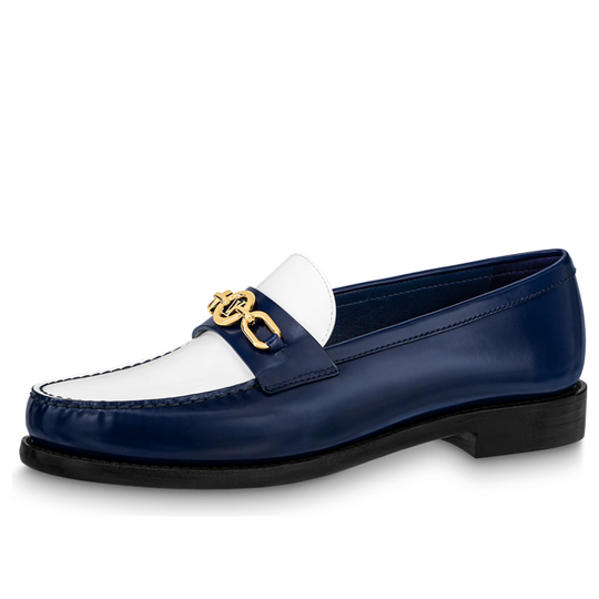 (WMNS) LOUIS VUITTON Chess Flat Loafer Shoes 'Blue' 1ABIC2