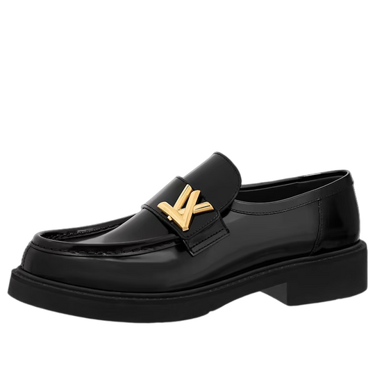 (WMNS) LOUIS VUITTON LV Academy Loafers 'Black' 1ABPBH