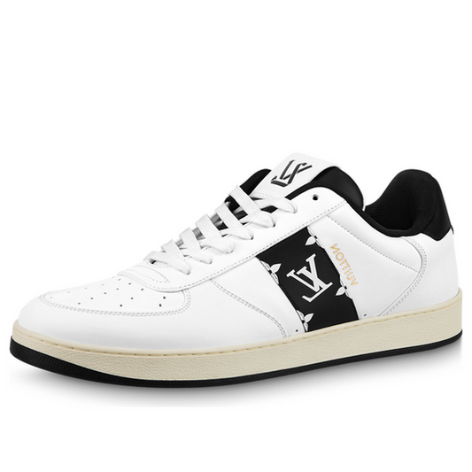 LOUIS VUITTON Rivoli Sneakers 'White with Black Side Monogram Band' 1AAVAH