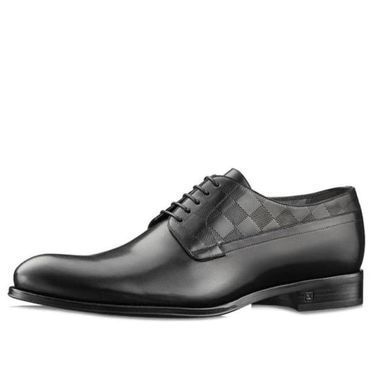 LOUIS VUITTON Haussmann Derby Shoes 'Black' 1A2BHI