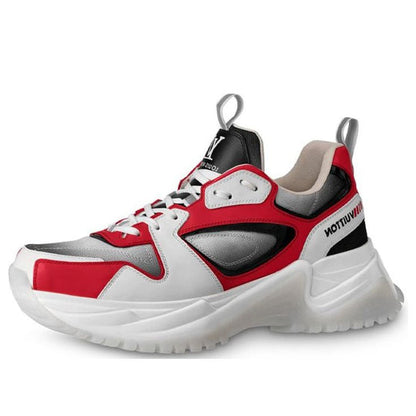 LOUIS VUITTON Run Away Pulse Sneakers 'White Red Black; 1A5YSV