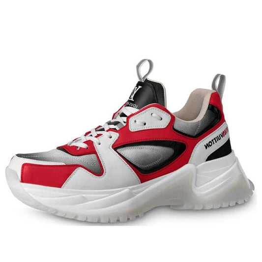 LOUIS VUITTON Run Away Pulse Sneakers 'White Red Black; 1A5YSV