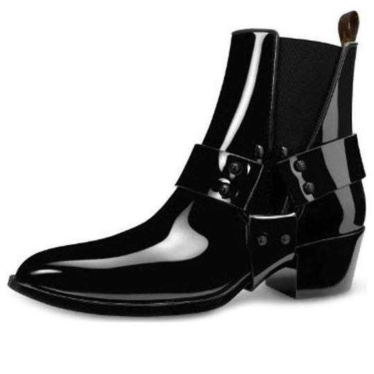 (WMNS) LOUIS VUITTON Rhapsody Ankle Boots 'Glossy Black Rubber' 1A66XV