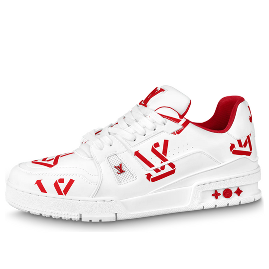 LOUIS VUITTON LV Trainer Sneakers 'White Red' 1AAGYH