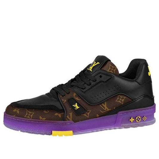 LOUIS VUITTON x Lakers LV Trainers 'Brown Monogram with Black Purple' 1A8WJ6