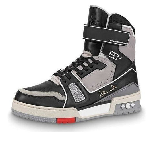 LOUIS VUITTON Trainer Boots 'Grey Black' 1A54I
