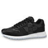 LOUIS VUITTON Run Away Sneakers 'Black with White Plaid' 1AANN3