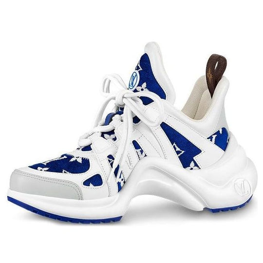 (WMNS) LOUIS VUITTON LV Archlight Sneakers 'White with Blue Monogram' 1AACTQ
