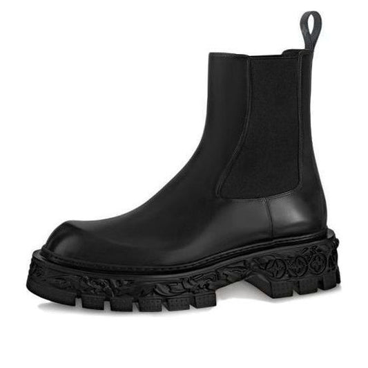 LOUIS VUITTON Lv Baroque Chelsea Boots 'Black' 1AAHB9